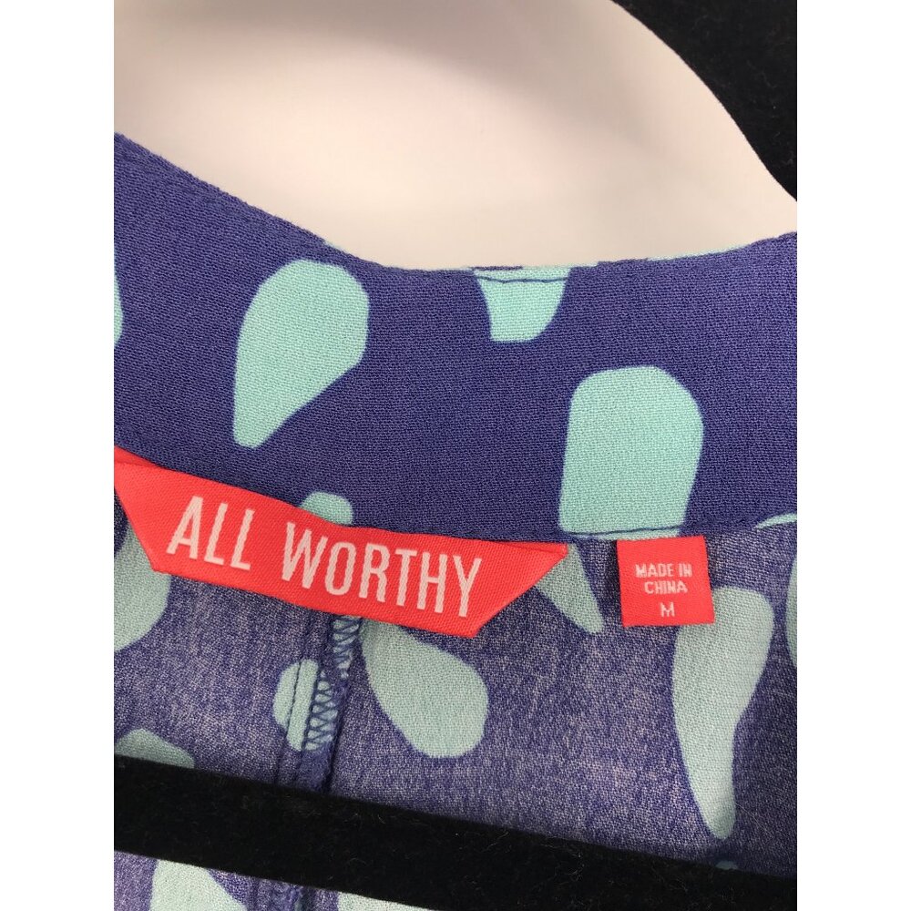 All Worthy Hunter McGrady Printed Duster Cardigan Medium Wide Leg Pant 14 - Picture 3 of 8